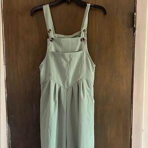 Mint Green Jumpsuit with Pockets Small